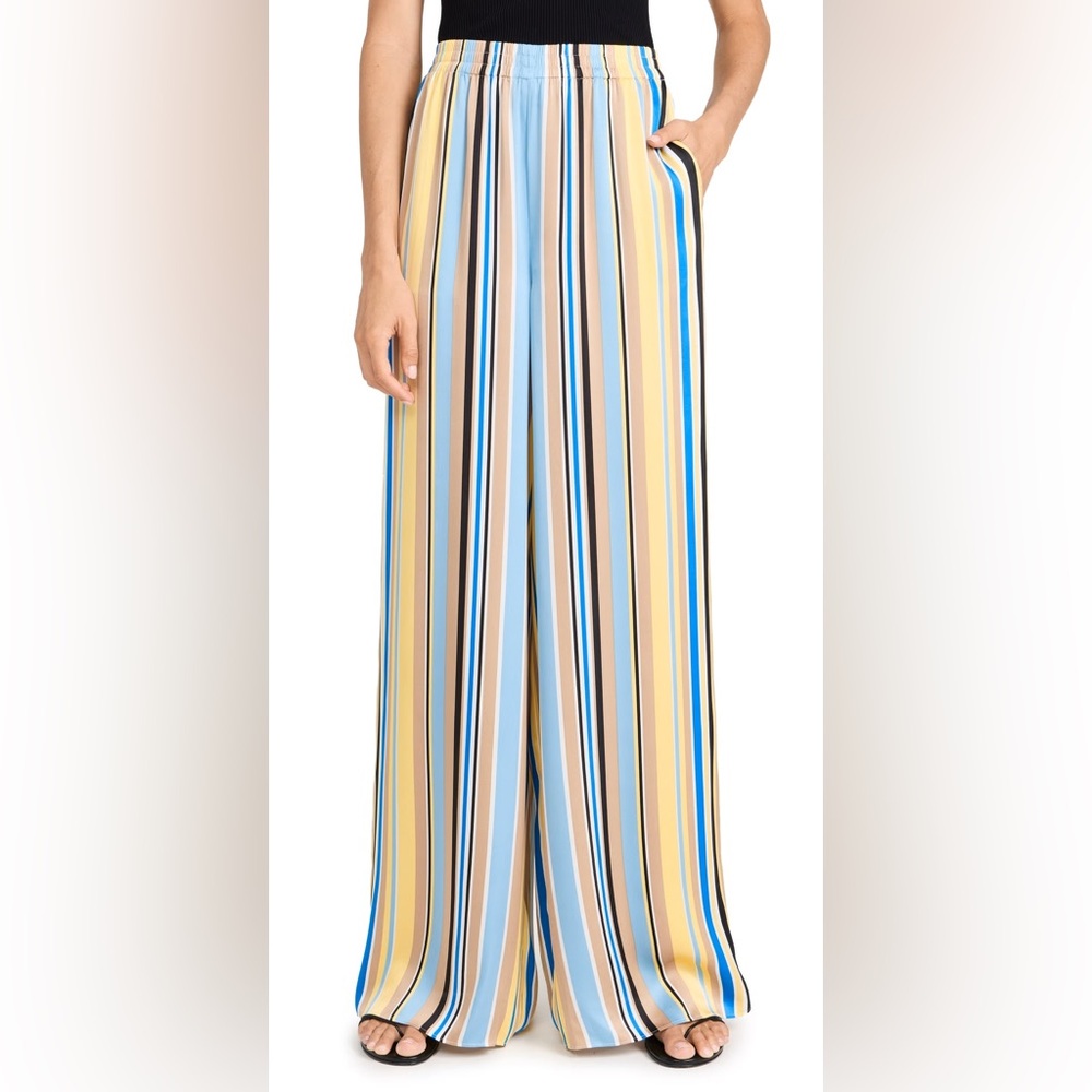 Favorite Daughter Easy Wide Leg Pants in Riviera Stripe - Picture 2 of 5